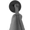 Crochet à serviette 5,5 cm, noir, acier inoxydable, Zack