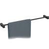 Porte-serviette CARVO 66 cm, noir, acier inoxydable, Zack