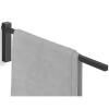 Porte-serviette CARVO 44 cm, noir, acier inoxydable, Zack