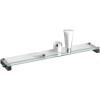 Étagère de salle de bain CARVO 66 cm, noir, acier inoxydable/verre, Zack