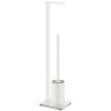Butler de toilette CARVO 72 cm, blanc, acier inoxydable, Zack