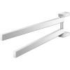 Porte-serviette LINEA 44 cm, double, poli, acier inoxydable, Zack