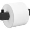 Dérouleur de papier toilette LINEA 14 cm, noir, acier inoxydable, Zack