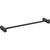 Porte-serviette CARVO 51 cm, noir, acier inoxydable, Zack