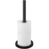 Porte papier toilette supplémentaire MIMO 37 cm, noir, acier inoxydable, Zack