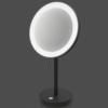 Miroir cosmétique ALONA 20 cm, noir, acier inoxydable, Zack