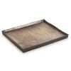 Plat de service SOLSTICE 21 x 17,5 cm, or, porcelaine, Revol