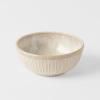 Bol RIDGED ALABASTER 160 ml, crème, céramique, MIJ
