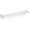 Étagère de salle de bain CARVO 66 cm, blanc, acier inoxydable/verre, Zack