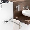 Porte sèche cheveux SCALA 11 cm, poli, acier inoxydable, Zack