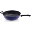 Wok COLOR EDITION 30 cm, bleu, aluminium, Fissler