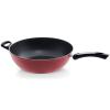 Wok COLOR EDITION 32 cm, rouge, aluminium, Fissler