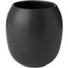 Verre porte brosse à dent FJORD 10 cm, noir, grès, Stelton