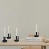 Bougeoir IDA 10 cm, noir, fer, Stelton