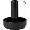 Bougeoir IDA 10 cm, noir, fer, Stelton