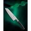 Couteau Santoku EDONIST 18 cm, rivets en acier inoxydable, noir, Lion Sabatier