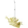 Décoration sapin de Noël MUSIC ANGEL SILHOUETTE S 6 cm, SET OF 3, or, acier inoxydable, Bjørn Wiinblad