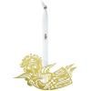 Décoration sapin de Noël MUSIC ANGEL SILHOUETTE S 6 cm, SET OF 3, or, acier inoxydable, Bjørn Wiinblad