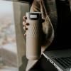 Mug thermos ETNA GRIP 500 ml, fûts beiges, acier inoxidable, Kambukka