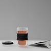 Mug de voyage MINIMA 450 ml, noir, verre, Viva Scandinavia