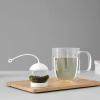 Infuseur à thé INFUSION GLOBE 16 cm, blanc, verre, Viva Scandinavia