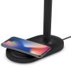 Lampe de table EMENDO 29 cm, avec chargeur sans fil Qi, noir, Eva Solo