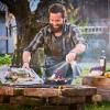 Tablier de barbecue 95 cm, noir, cuir, F.DICK