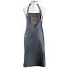 Tablier de barbecue 95 cm, noir, cuir, F.DICK