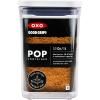 Bocal de rangement POP GOOD GRIPS 1,0 l, petit carré, plastique, OXO