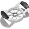Coupe pomme GOOD GRIPS 18 cm, blanc, plastique, OXO