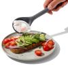 Cuillère perforée GOOD GRIPS 33 cm, gris, silicone, OXO