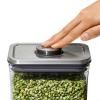 Bocal de rangement POP STEEL 1,0 l, petit carré, plastique, OXO