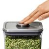 Bocal de rangement POP STEEL 4,2 l, grand carré, plastique, OXO