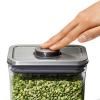 Bocal de rangement POP STEEL 2,6 l, rectangle, plastique, OXO