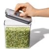 Bocal de rangement POP STEEL 2,6 l, rectangle, plastique, OXO