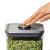 Bocal de rangement POP STEEL 2,6 l, grand carré, plastique, OXO
