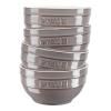 Bol 400 ml, set de 4, gris, céramique, Staub