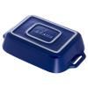 Plat à four 27 x 19 cm, bleu, céramique, Staub