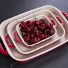 Plat à four, set de 3, rouge, céramique, Staub
