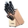 Couteaux de cuisine PREMIER PLUS avec bloc, set de 9, acier inoxydable, F.DICK