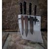 Couteaux de cuisine PREMIER PLUS avec support, set de 4, blanc, acier inoxydable, F.DICK