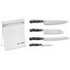 Couteaux de cuisine PREMIER PLUS avec support, set de 4, blanc, acier inoxydable, F.DICK