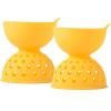 Pocheuse à oeufs GOOD GRIPS 2 pc, jaune, silicone, OXO