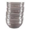 Bol 700 ml, set de 4, gris, céramique, Staub