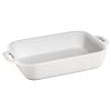 Plat à four 20 x 15 cm, blanc, céramique, Staub