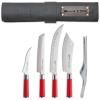 Couteaux de cuisine RED SPIRIT avec étui, set de 5, acier inoxydable, F.DICK