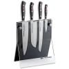 Couteaux de cuisine PREMIER PLUS avec support, set de 4, noir, acier inoxydable, F.DICK
