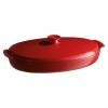 Plat Papillote avec couvercle rouge Bourgogne