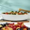 Plat de cuisson four 23 cm, blanc, céramique, Staub