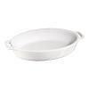 Plat de cuisson four 23 cm, blanc, céramique, Staub